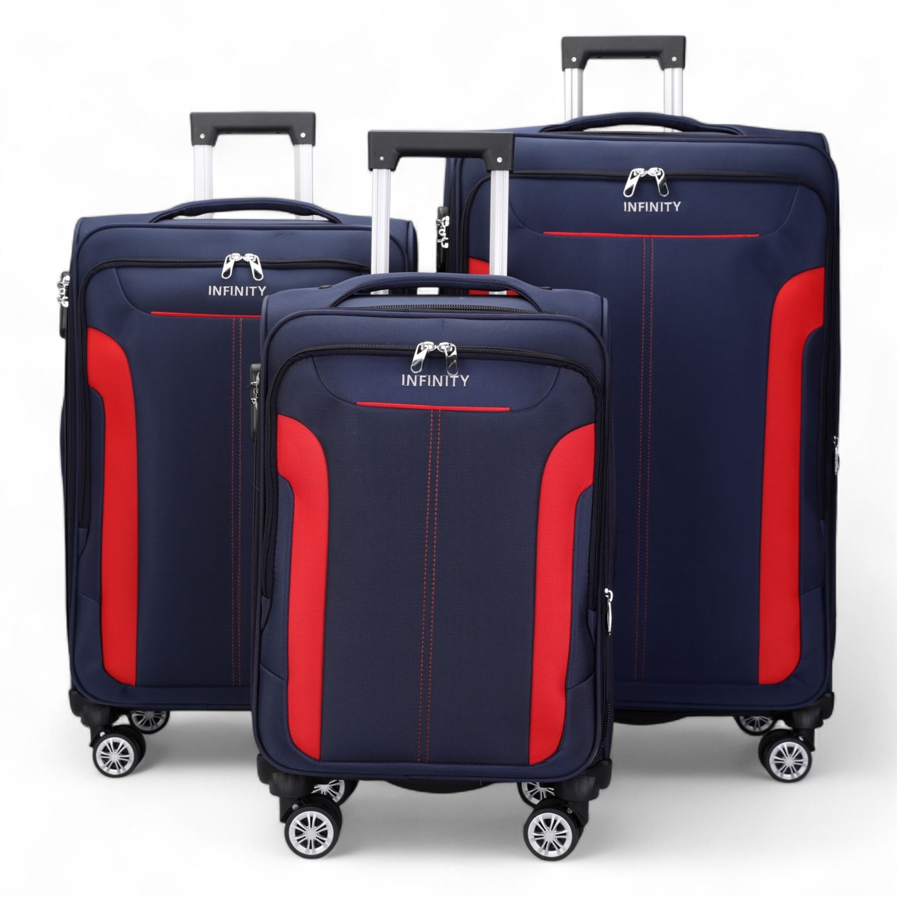 Delta Set of 3 Hard Shell Suitcase in Navy