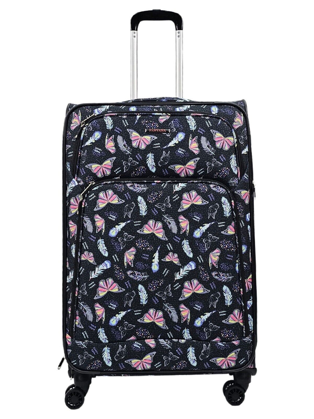 Ashville Large Soft Shell Suitcase in Butterfly