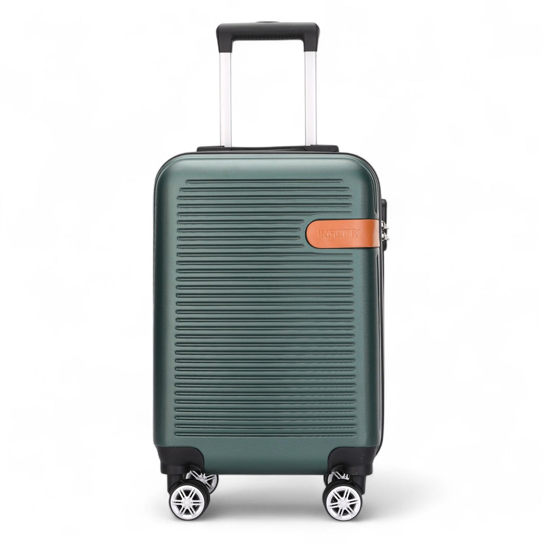 Calgary Cabin Hard Shell Suitcase in Emerald Green