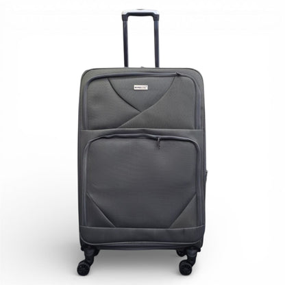Nagoya Large Soft Shell Suitcase in Grey