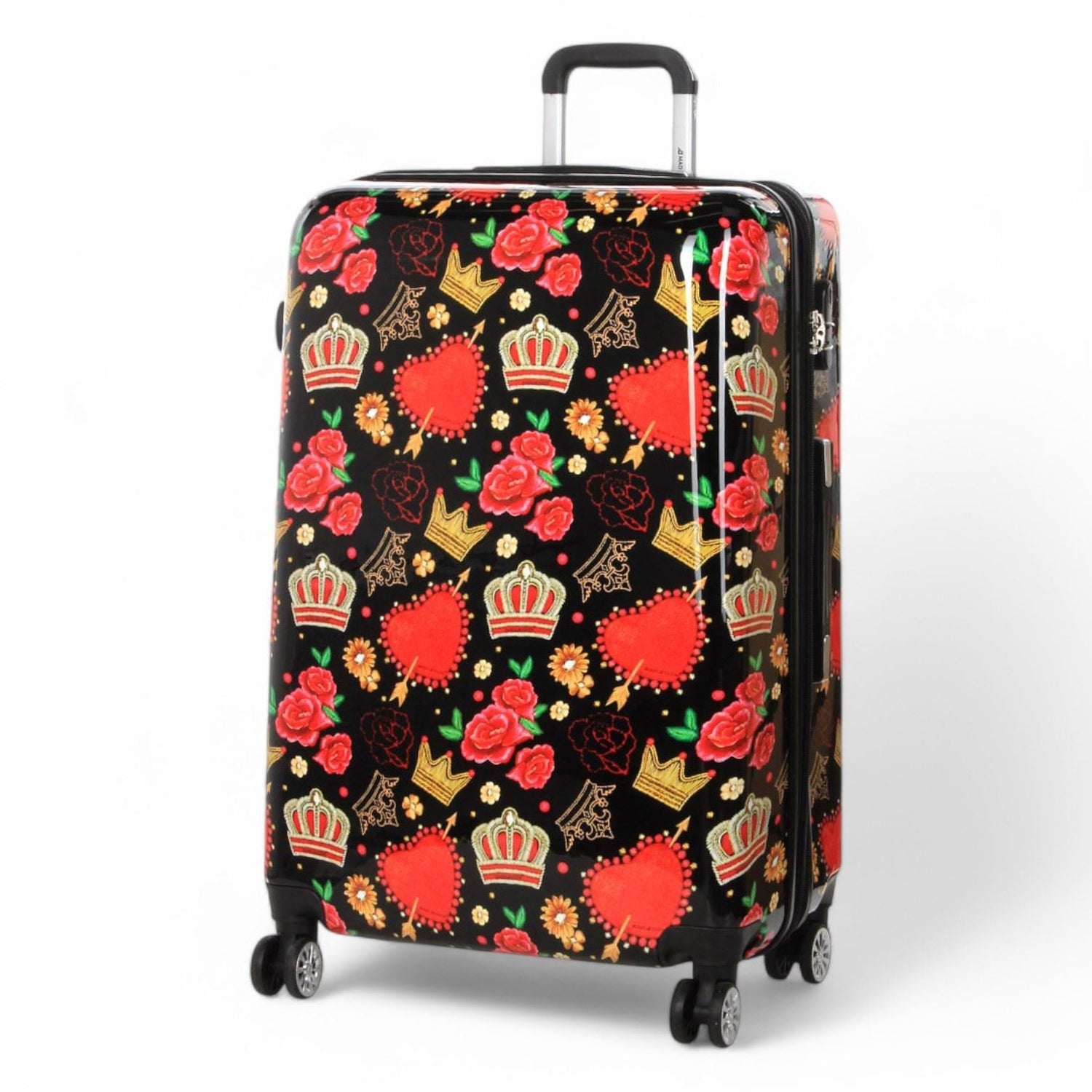 Ballina Large Hard Shell Suitcase in Black Queen Rosses