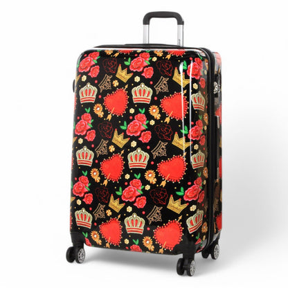 Ballina Large Hard Shell Suitcase in Black Queen Rosses