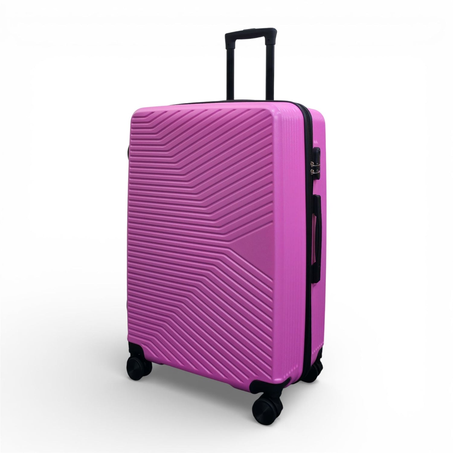 Junee Large Hard Shell Suitcase in Pink