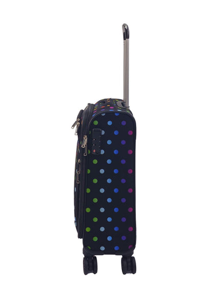 Ashville Cabin Soft Shell Suitcase in Dots