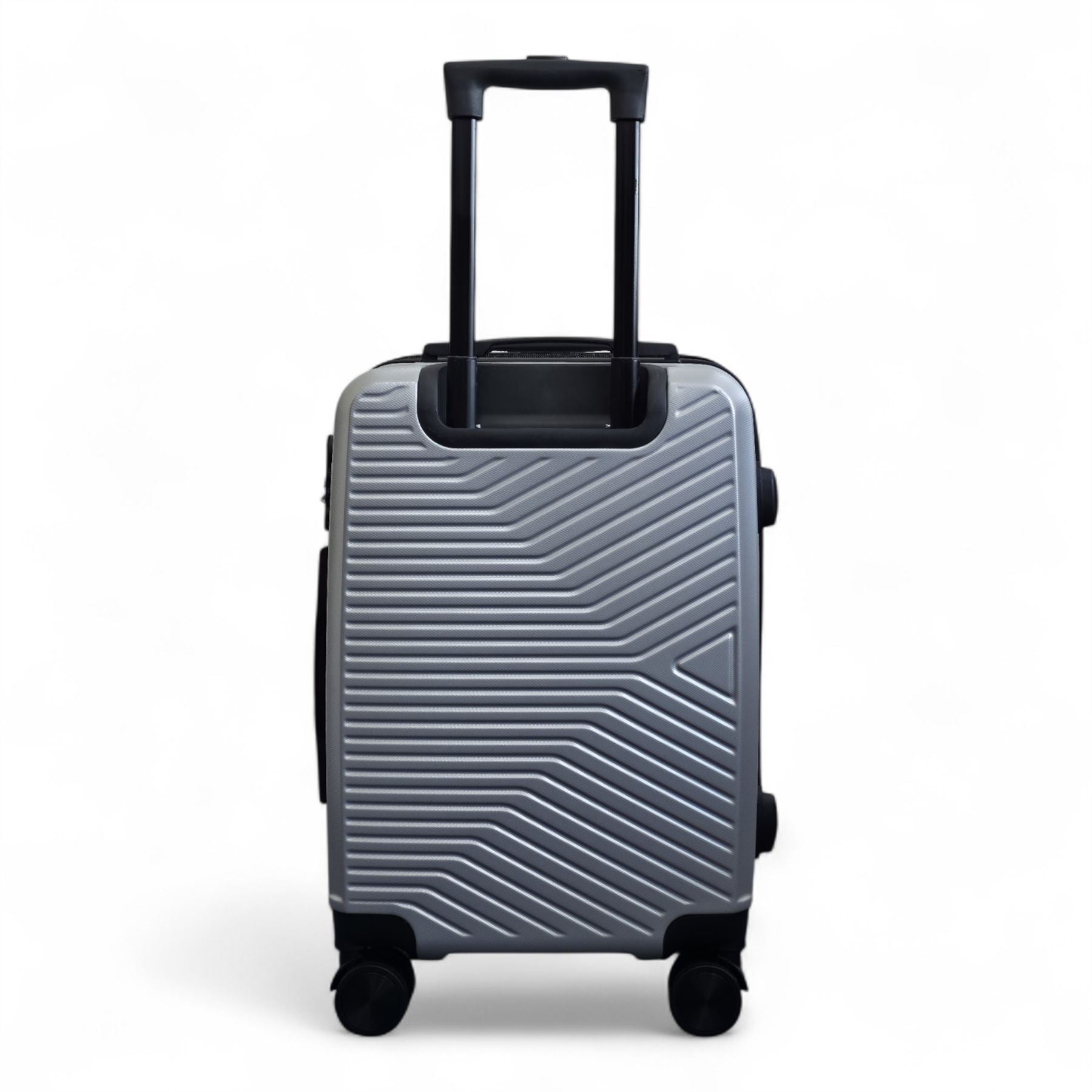 Junee Cabin Hard Shell Suitcase in Silver