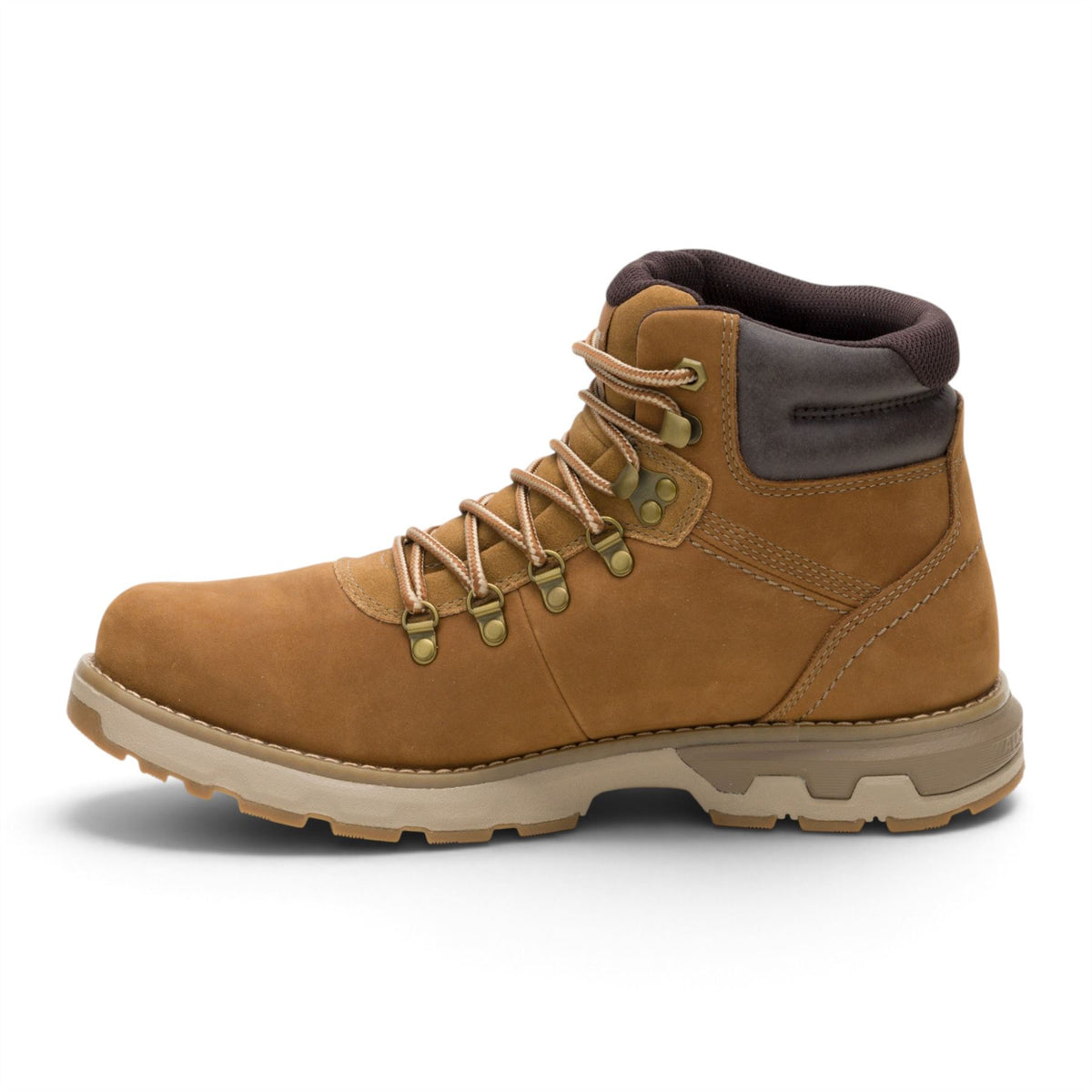 Caterpillar (CAT) Mens Bronze Brown Leather Waterproof Lace Up Boots - Pursue Hiker