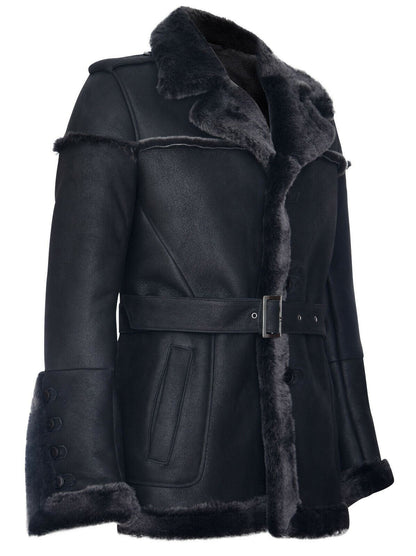 Mens Merino Sheepskin Suede Jacket-Kingsbridge