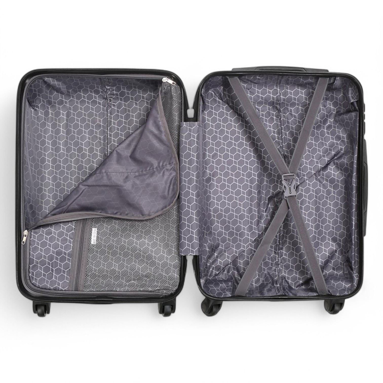 Corowa Cabin Hard Shell Suitcase in Black