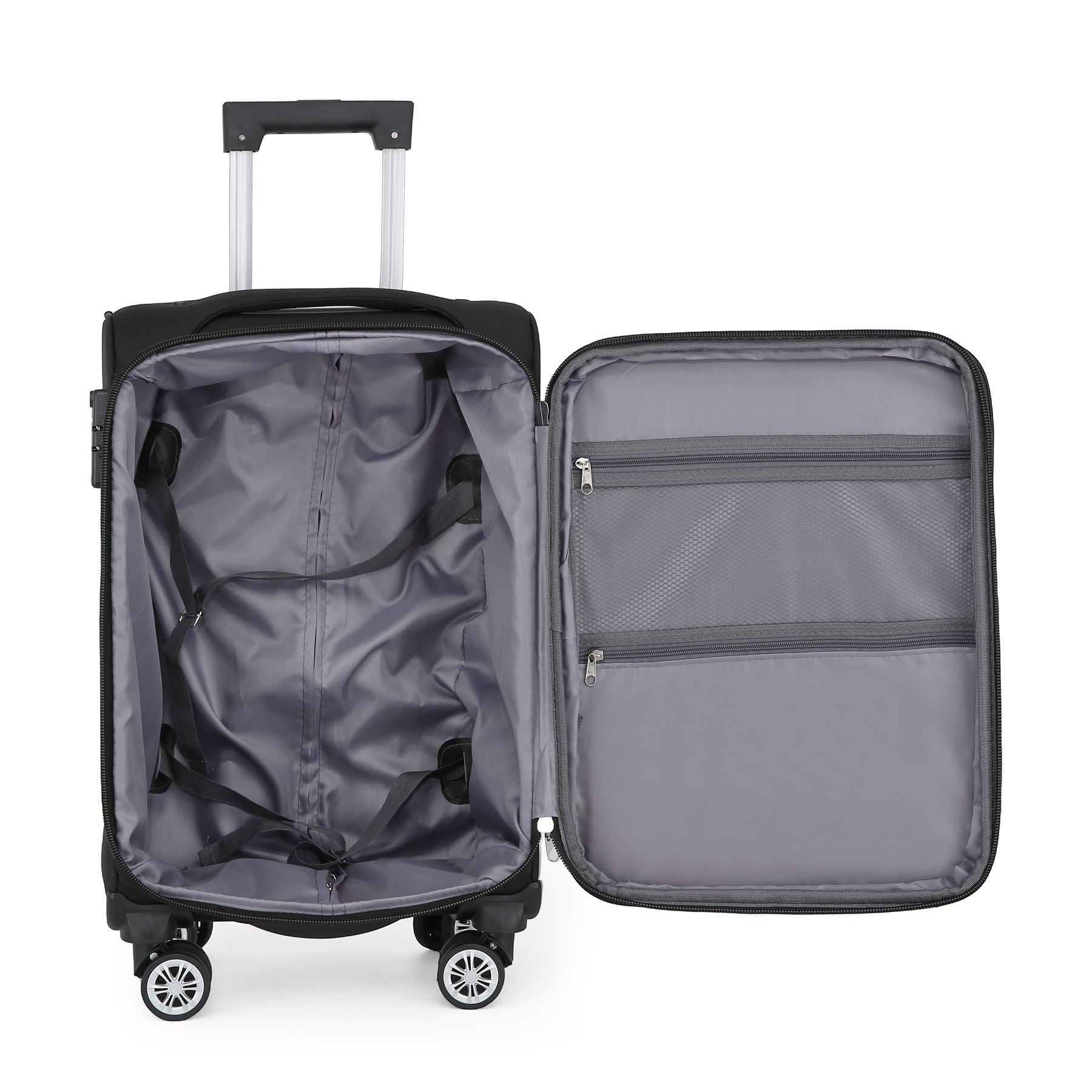 Delta Medium Hard Shell Suitcase in Black