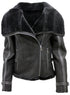 Womens Merino Sheepskin Leather Jacket-Petworth - Upperclass Fashions 