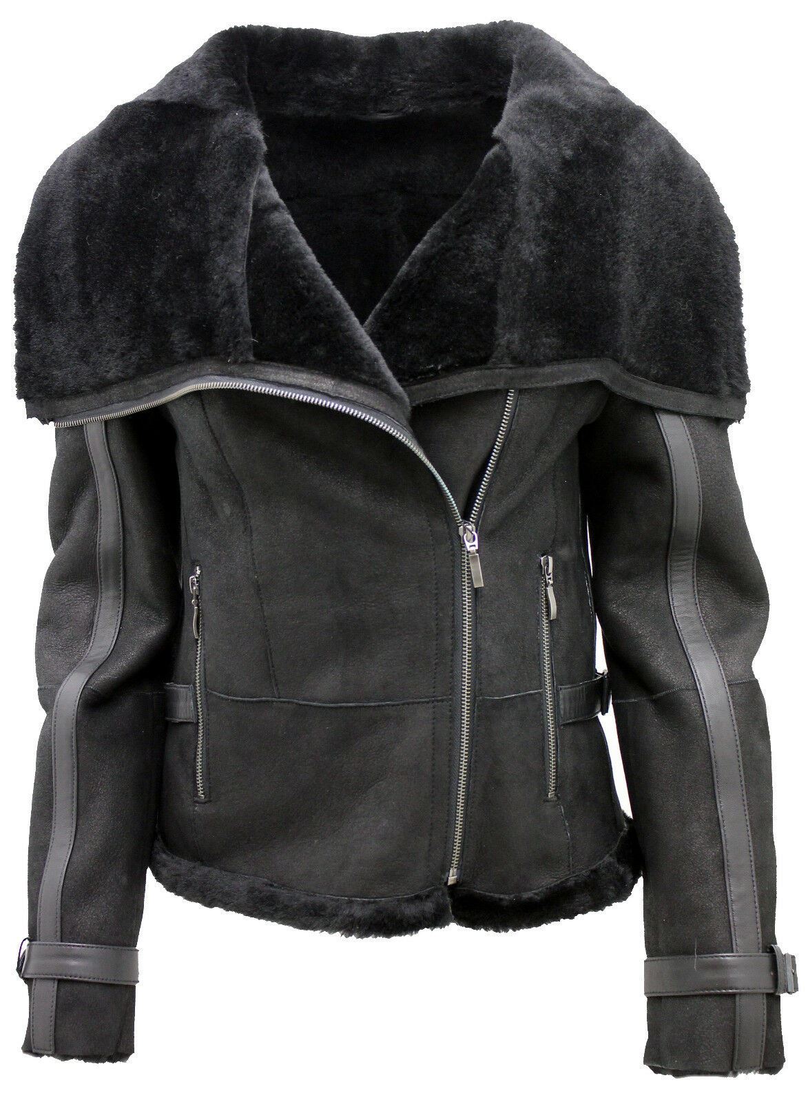 Womens Merino Sheepskin Leather Jacket-Petworth