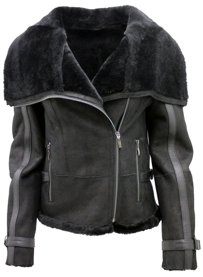 Womens Merino Sheepskin Leather Jacket-Petworth