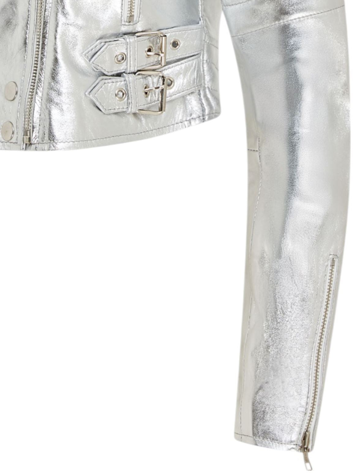 Womens Brando Cropped Leather Jacket-Longtown