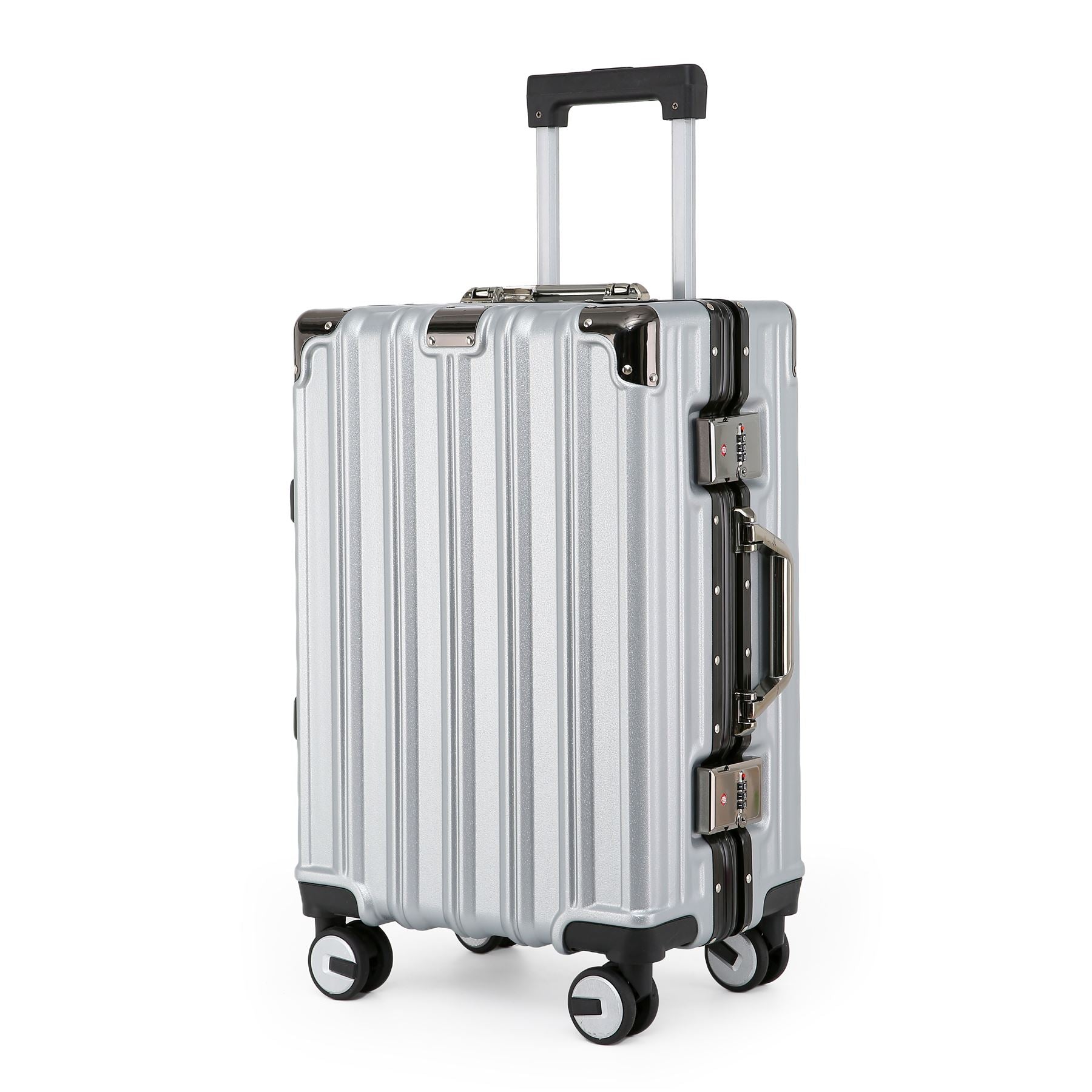 Airdrie Cabin Hard Shell Suitcase in Silver