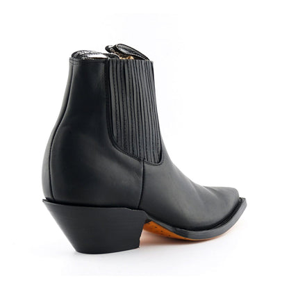 Grinders Unisex Black Western Chelsea Boots- Mustang