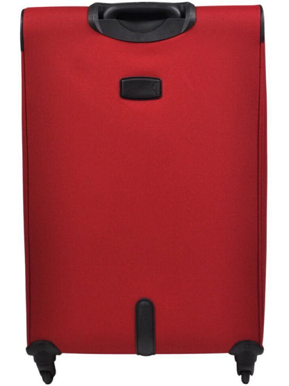 Carrollton Large Soft Shell Suitcase in Red