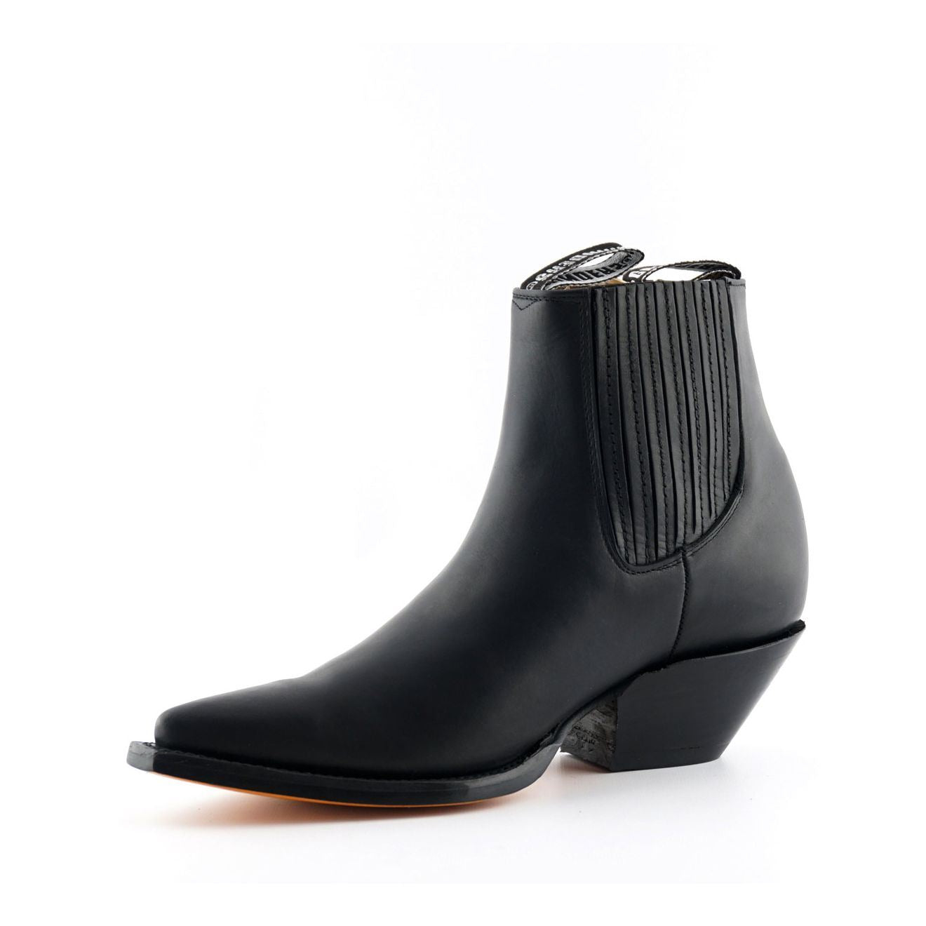 Grinders Unisex Black Western Chelsea Boots- Mustang