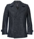 Mens Mid-Length Leather Peacoat-Epworth - Upperclass Fashions 