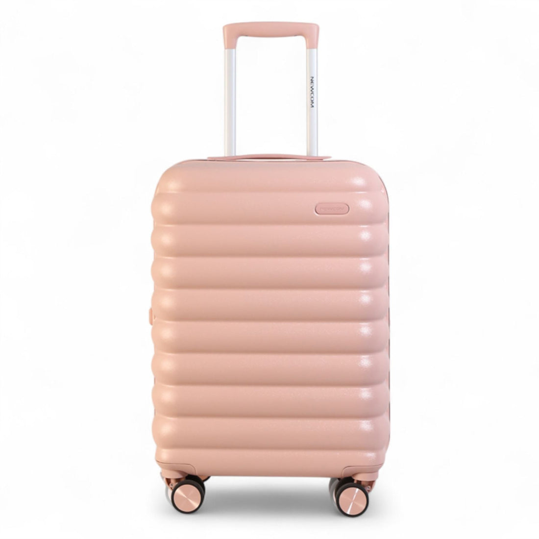 Hard Shell Cabin 37 x 22 x 55 cm Pink TSA Secure Luggage Suitcase Suitable for Easyjet, Ryanair