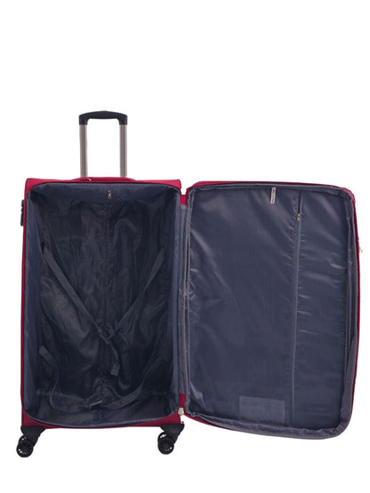 Ashford Large Soft Shell Suitcase in Burgundy