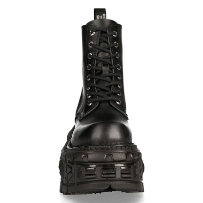 New Rock Unisex Military Techno Platform Boots- M-MILI084N-S5 - Upperclass Fashions 