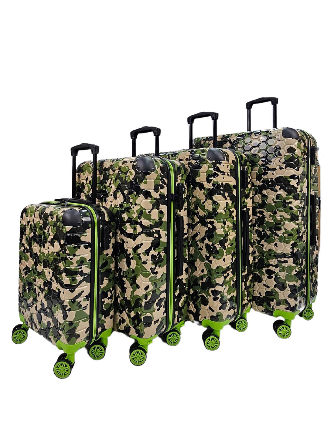 Hardshell Camo Robust ABS Suitcase Set