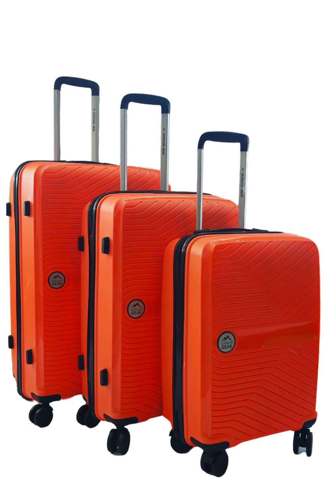 Abbeville Set of 3 Hard Shell Suitcase in Orange