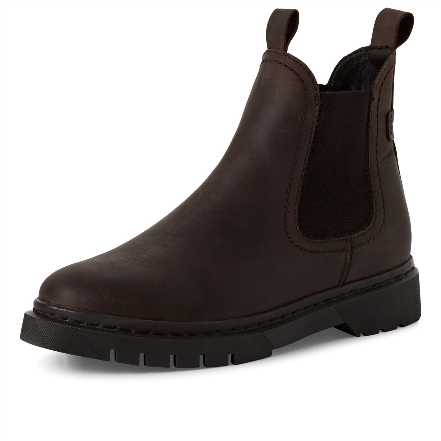 Tamaris Womens Brown Leather Classic Chelsea Ankle Boots