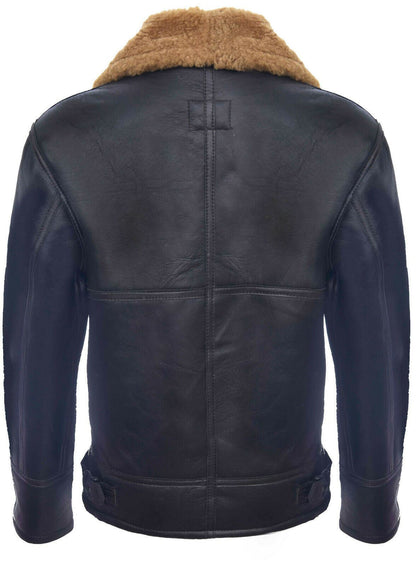 Mens B3 WW2 Leather Sheepskin Jacket-Hartland
