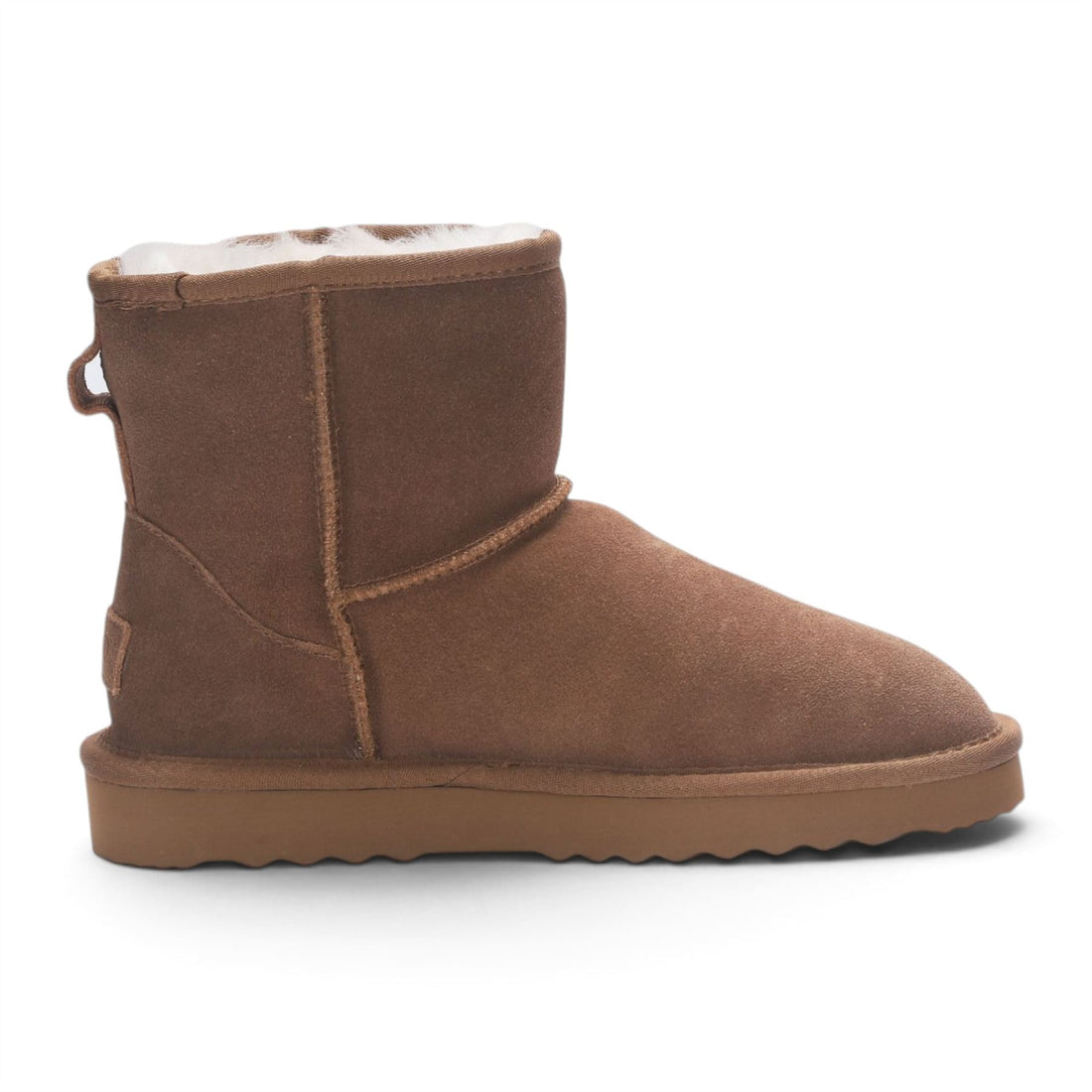 Women’s Chestnut Tan Genuine Sheepskin Real Fur Winter Ankle Boots - Frost