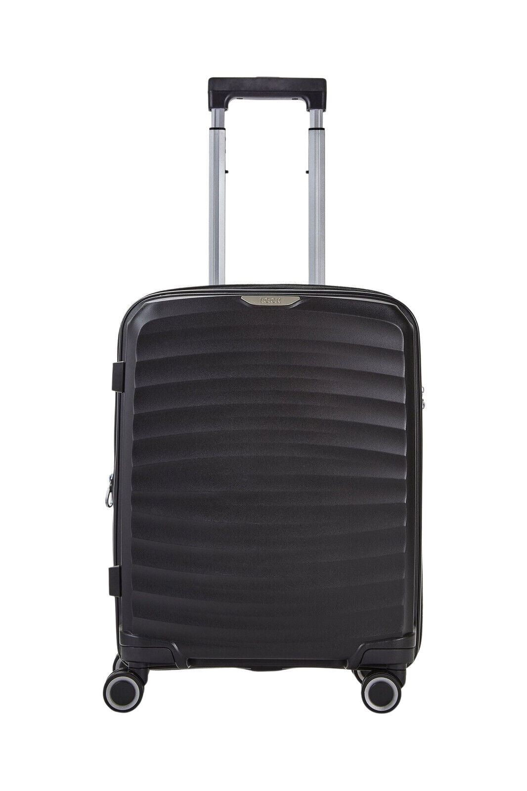 Hard Shell Classic Suitcase 8 Wheel Cabin Luggage Trolley Travel Bag - Upperclass Fashions 