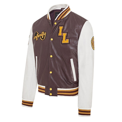 Mens Baseball Leather Letterman Bomber Jacket - Walthamstow