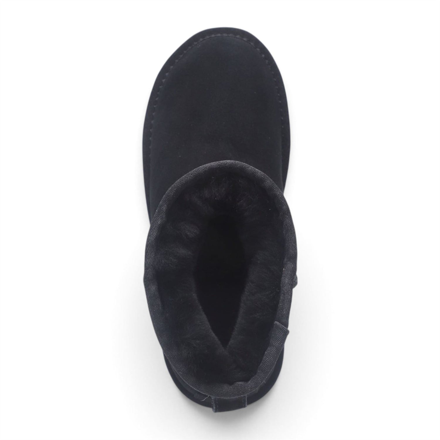 Women’s Black Genuine Sheepskin Real Fur Winter Ankle Boots - Frost
