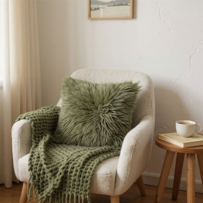 Genuine Sheepskin  40x40cm Real Wool Single Sided Cushion