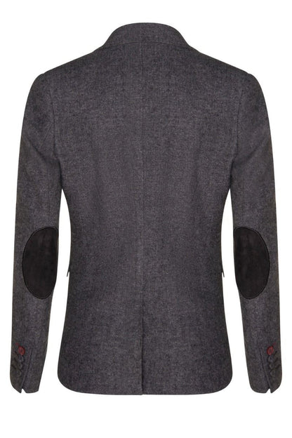 Womens 1920s  Grey Wool Classic Vintage Retro Blazer