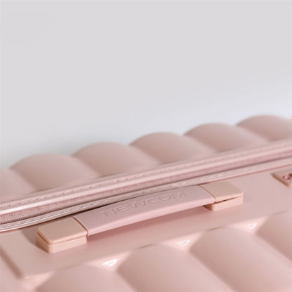 Hard Shell Cabin 37 x 22 x 55 cm Pink TSA Secure Luggage Suitcase Suitable for Easyjet, Ryanair