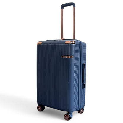 Cowra Medium Hard Shell Suitcase in Navy Blue