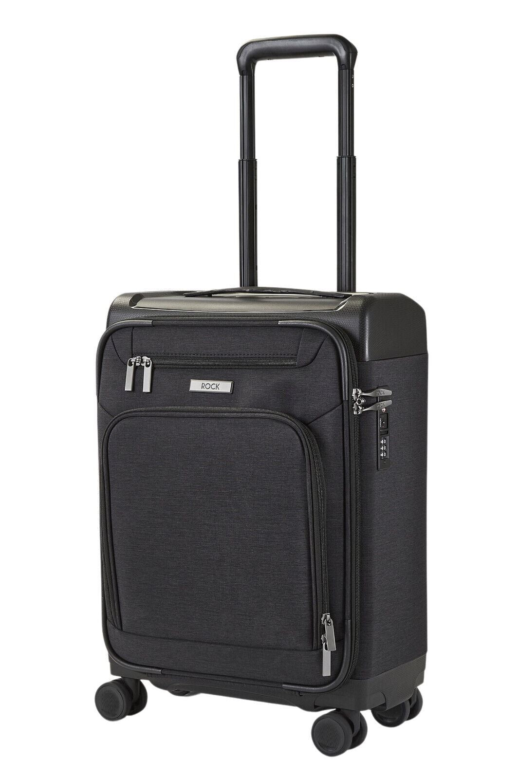 Anniston Cabin Soft Shell Suitcase in Black