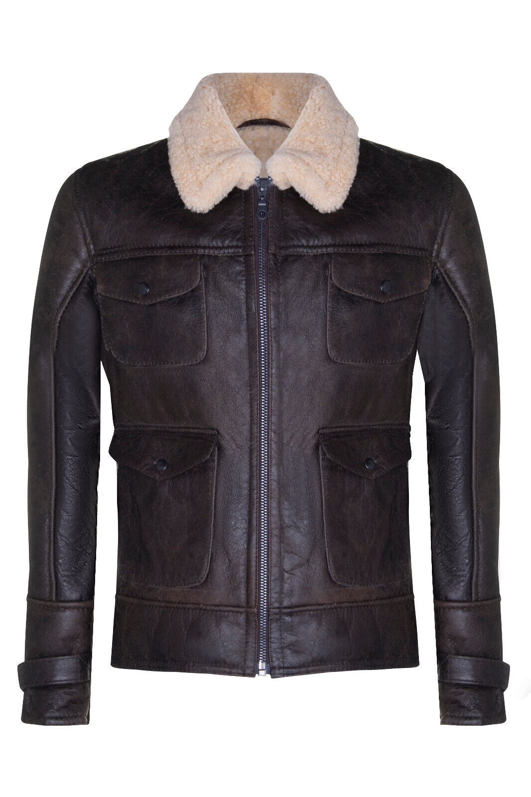 Mens Classic Sheepskin Safari Jacket-Hertford