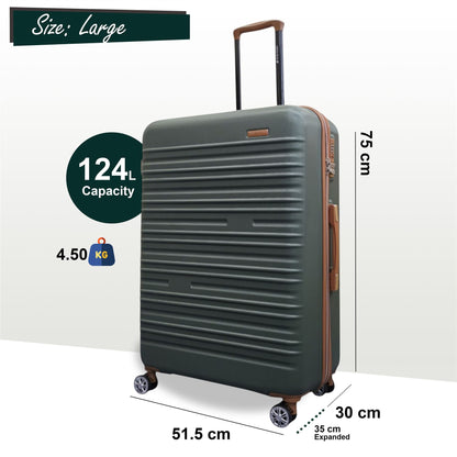 Armidale Large Hard Shell Suitcase in Green