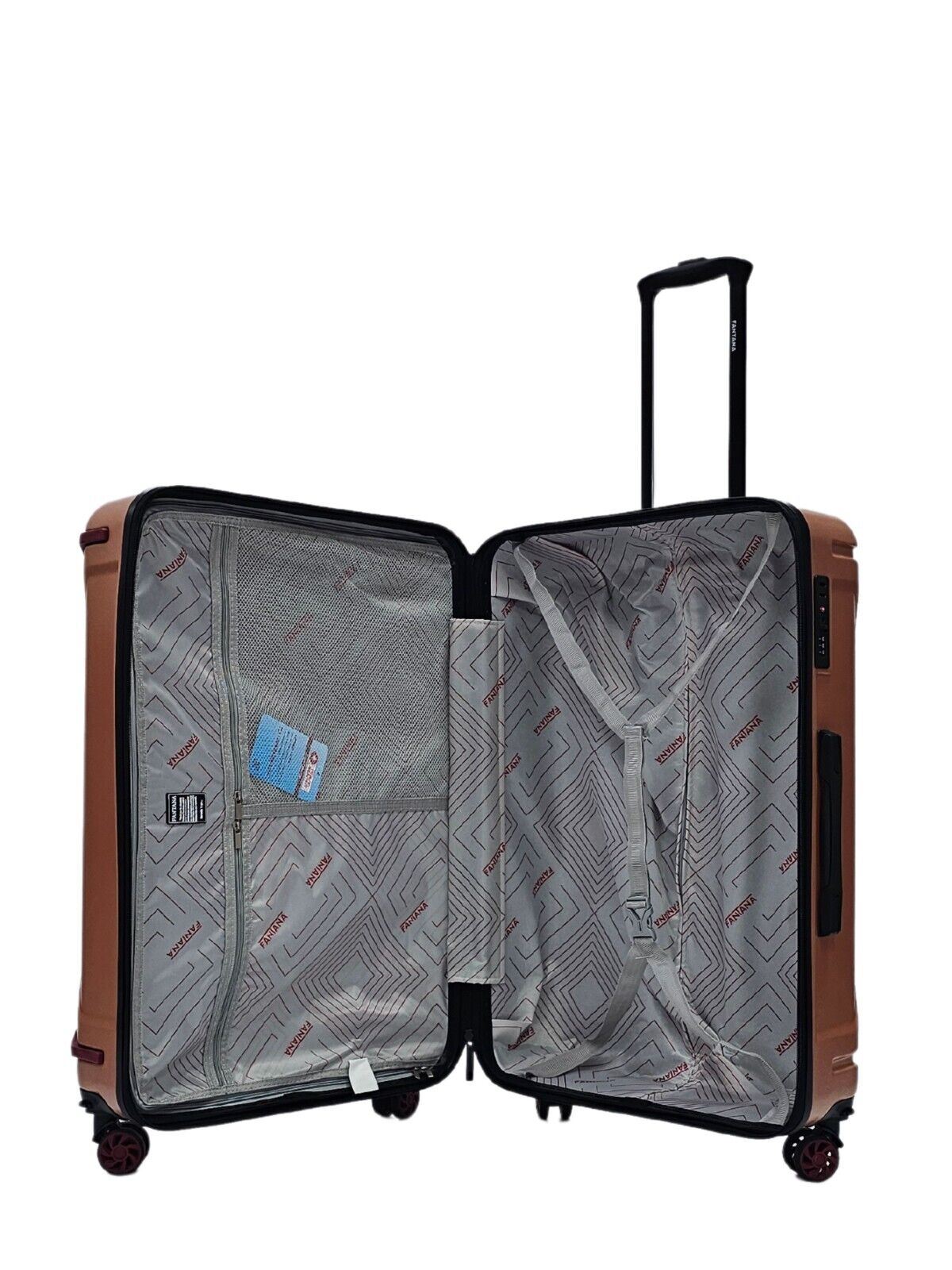 Bynum Large Hard Shell Suitcase in Rose Gold