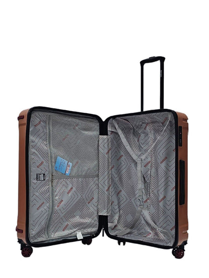 Bynum Large Hard Shell Suitcase in Rose Gold
