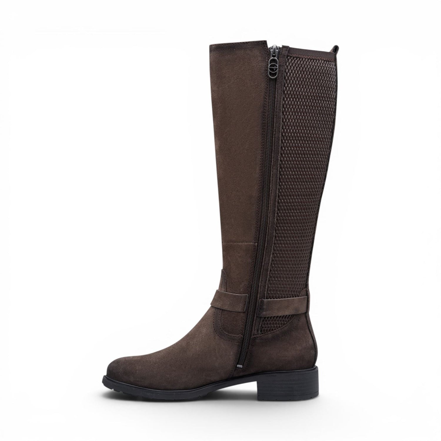 Tamaris Womens Taupe Leather Knee-High Long Riding Boots - 25618-43