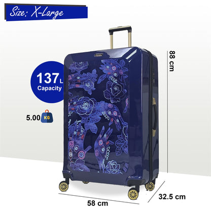 Butler Extra Large Hard Shell Suitcase in Blue