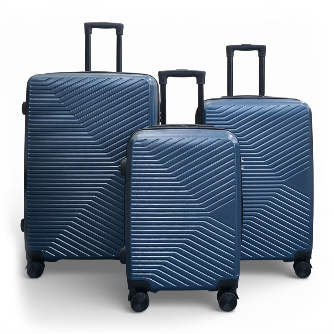 Junee Set of 3 Hard Shell Suitcase in Blue
