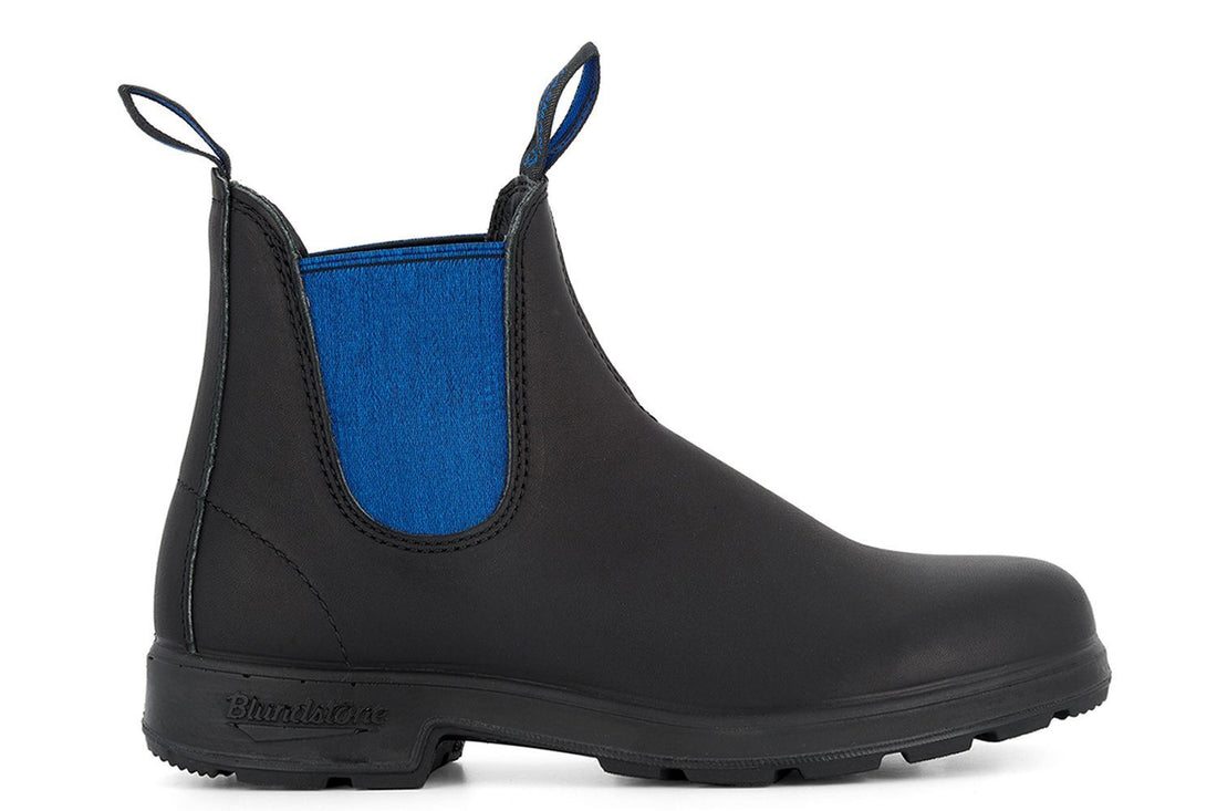 Blundstone 515 Black Blue Leather Chelsea Boots - Upperclass Fashions 