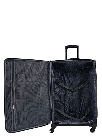 Coaling Large Soft Shell Suitcase in Black