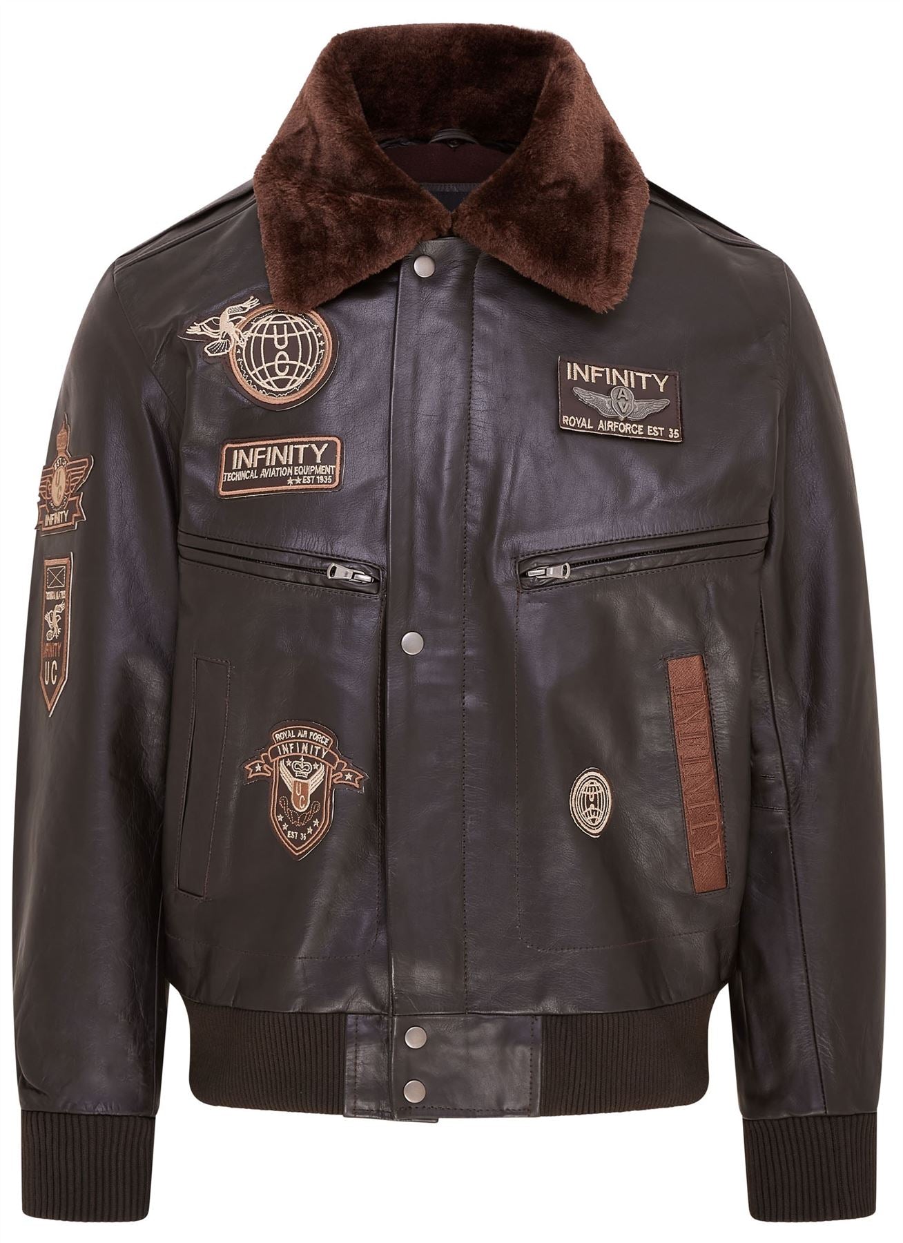 Mens Leather US Air Force Bomber Jacket- Lieksa