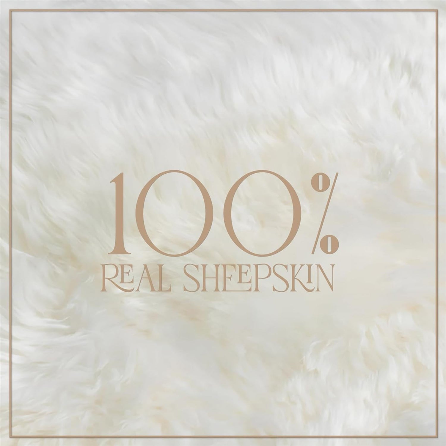 Genuine Sheepskin  40x40cm Real Wool Single Sided Cushion