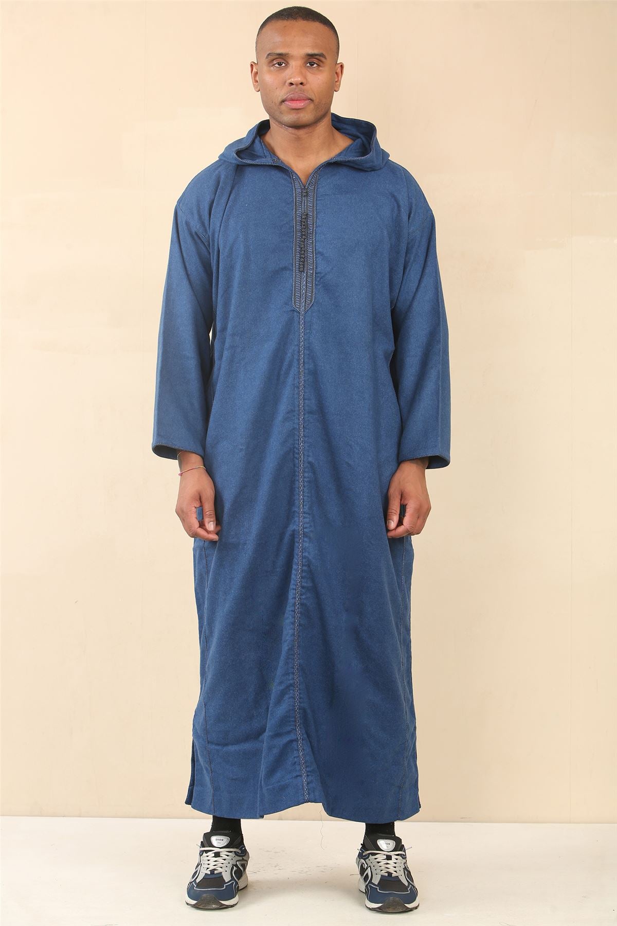 Moroccan Men Djellaba Coton Homme Handmade Winter Cotton Djellaba